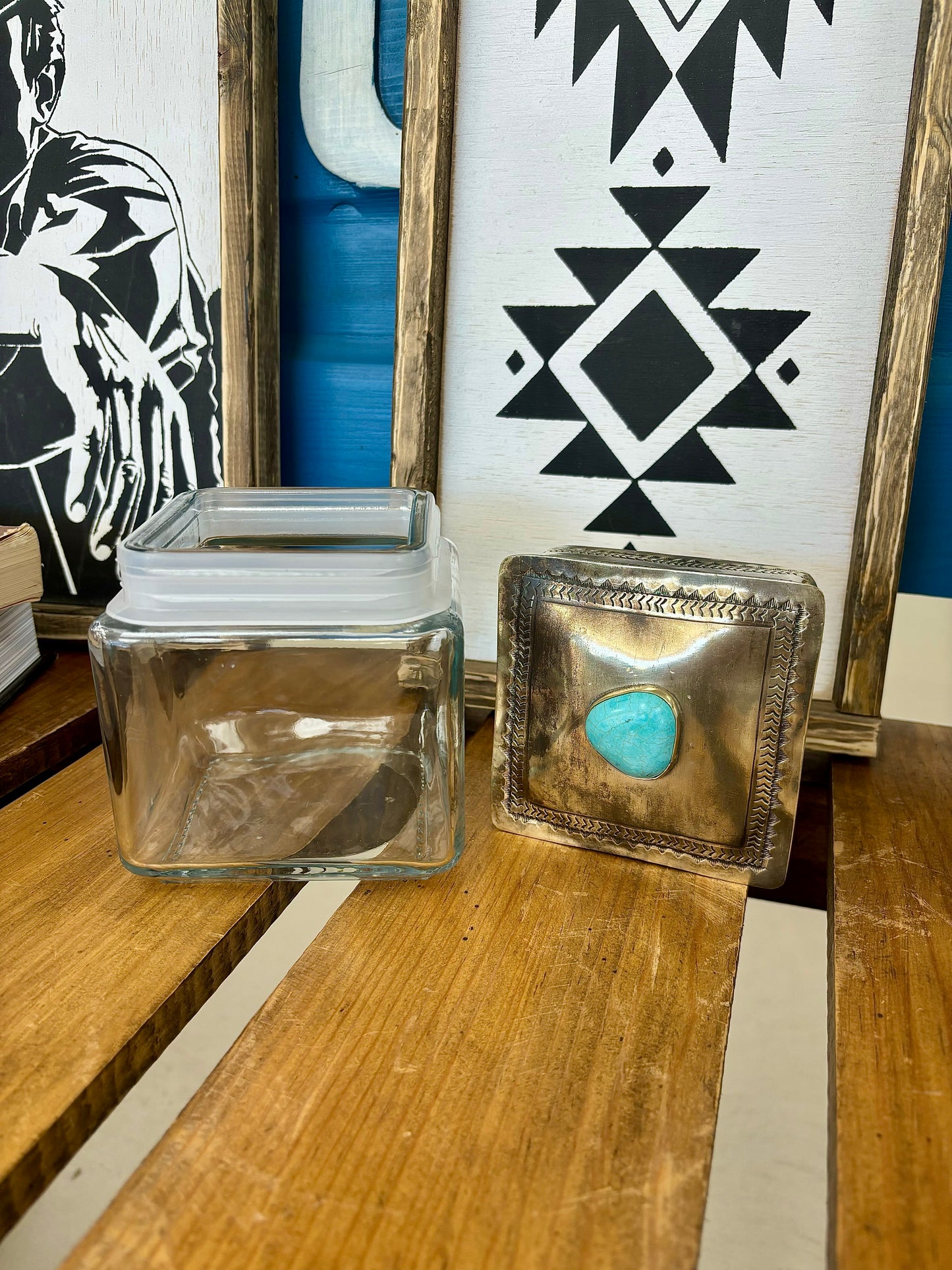 Genuine Turquoise Canisters