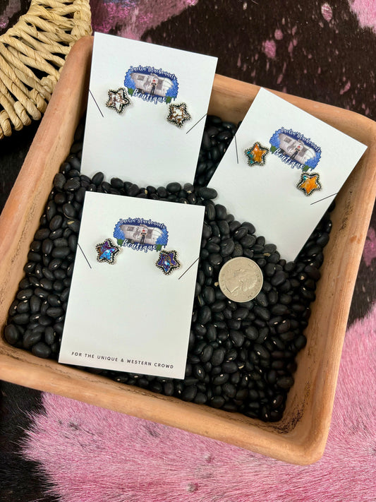 Authentic Star Stud Earrings