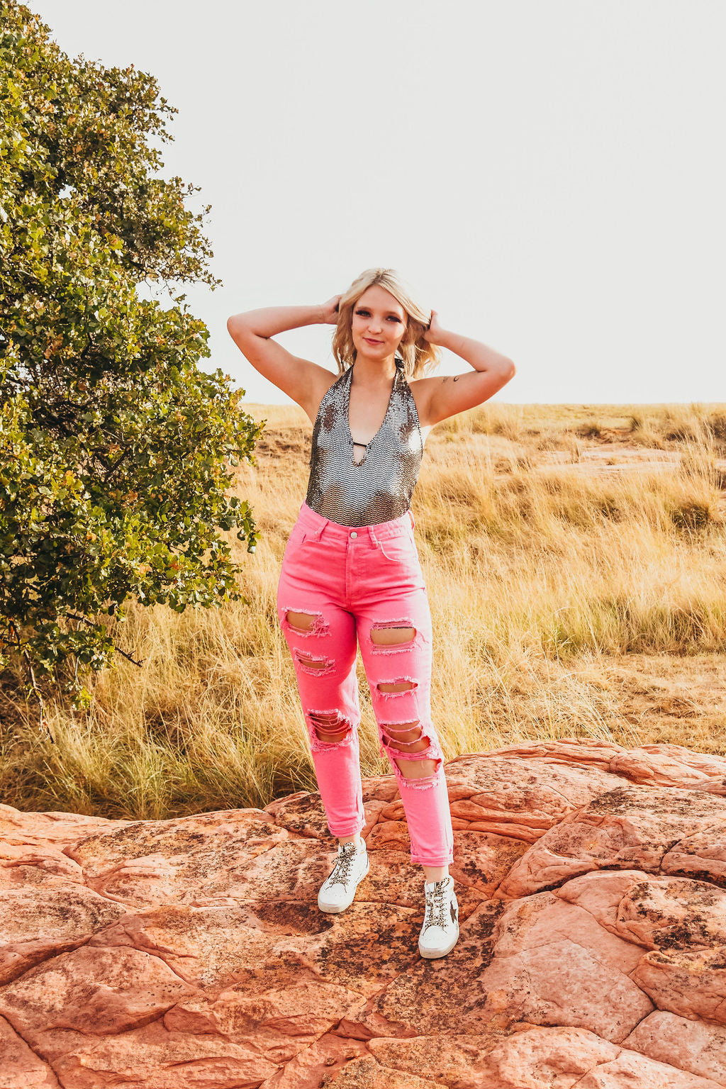 Bubblegum Bronc Skinny Jeans