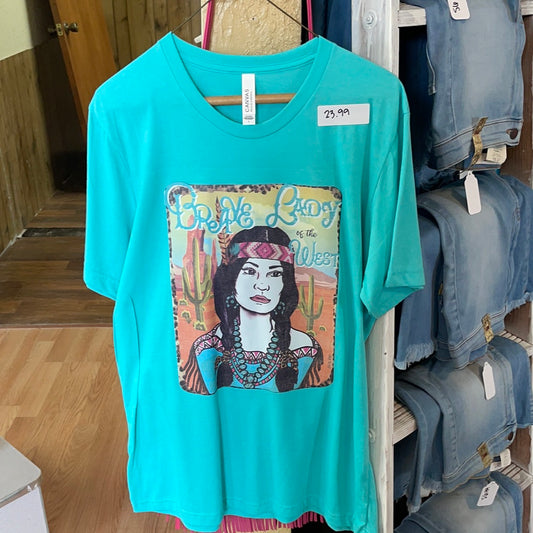 Brave lady of the west tee